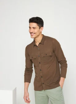 Montagut Flamed linen button-down shirt - Randy
