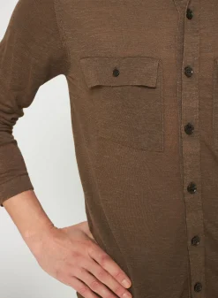 Montagut Flamed linen button-down shirt - Randy