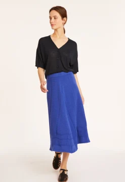 Montagut Flamed linen button-down t-shirt - Maddie