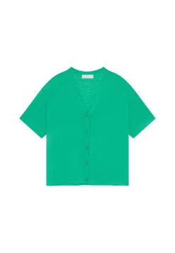Montagut Flamed linen button-down t-shirt - Maddie