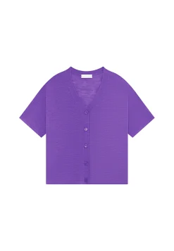 Montagut Flamed linen button-down t-shirt - Maddie