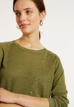 Montagut Flamed linen buttoned cardigan - Mado