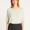 Montagut Flamed linen full sleeve elbow t-shirt - Taslim