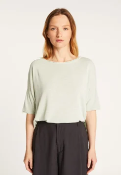 Montagut Flamed linen full sleeve elbow t-shirt - Taslim