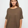 Montagut Flamed linen full sleeve elbow t-shirt - Taslim