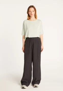 Montagut Flamed linen full sleeve elbow t-shirt - Taslim