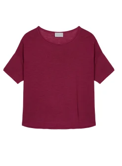 Montagut Flamed linen full sleeve elbow t-shirt - Taslim