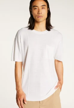 Montagut Flamed linen loose fitting t-shirt - Deon
