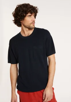 Montagut Flamed linen loose fitting t-shirt - Deon