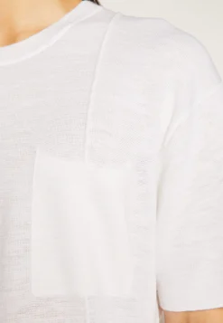 Montagut Flamed linen loose fitting t-shirt - Deon
