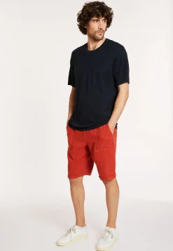 Montagut Flamed linen loose fitting t-shirt - Deon
