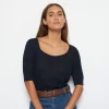 Montagut Flamed linen ribbed T-shirt - Tahissa