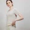 Montagut Flamed linen round neck T-shirt - Bang