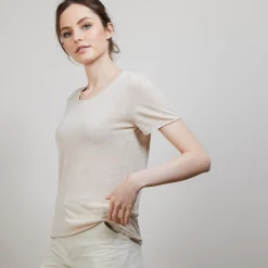 Montagut Flamed linen round neck T-shirt - Bang