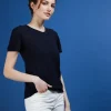 Montagut Flamed linen round neck T-shirt - Bang