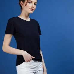 Montagut Flamed linen round neck T-shirt - Bang