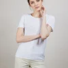 Montagut Flamed linen round neck T-shirt - Bang