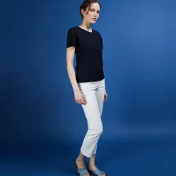 Montagut Flamed linen round neck T-shirt - Bang