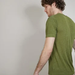 Montagut Flamed linen round neck T-shirt - Renaud