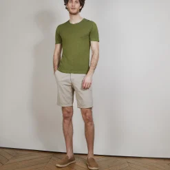 Montagut Flamed linen round neck T-shirt - Renaud