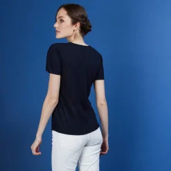 Montagut Flamed linen round neck T-shirt - Bang