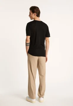 Montagut Flamed linen round neck T-shirt - Renaud