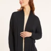 Montagut Flamed linen shawl collar cardigan - Maelle