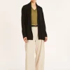 Montagut Flamed linen shawl collar cardigan - Maelle