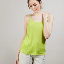Montagut Flamed linen tank top - Bajah