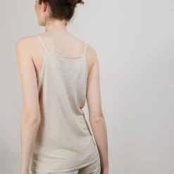 Montagut Flamed linen tank top - Bajah