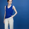 Montagut Flamed linen tank top - Boréal