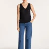 Montagut Flamed linen tank top - Boréal