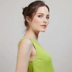 Montagut Flamed linen tank top - Boréal