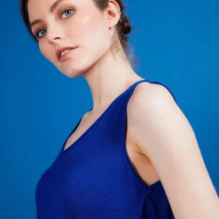 Montagut Flamed linen tank top - Boréal