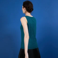 Montagut Flamed linen tank top - Boréal
