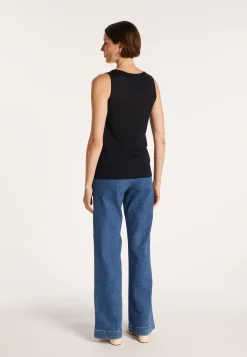 Montagut Flamed linen tank top - Boréal