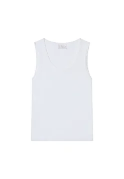 Montagut Flamed linen tank top - Maitena