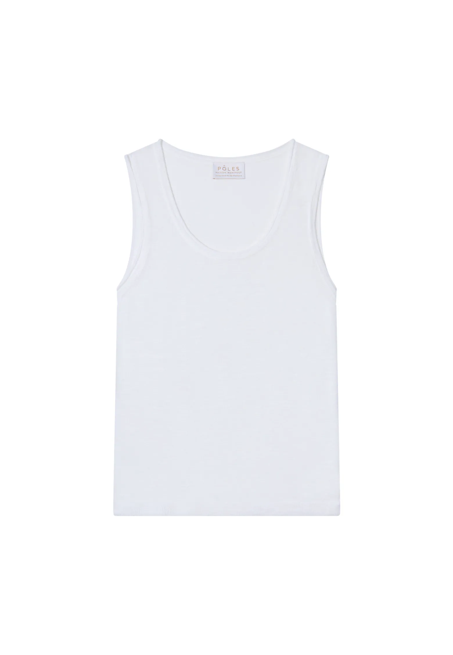Montagut Flamed linen tank top - Maitena