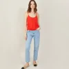 Montagut Flamed linen tank top - Mijas