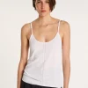 Montagut Flamed linen tank top - Mijas