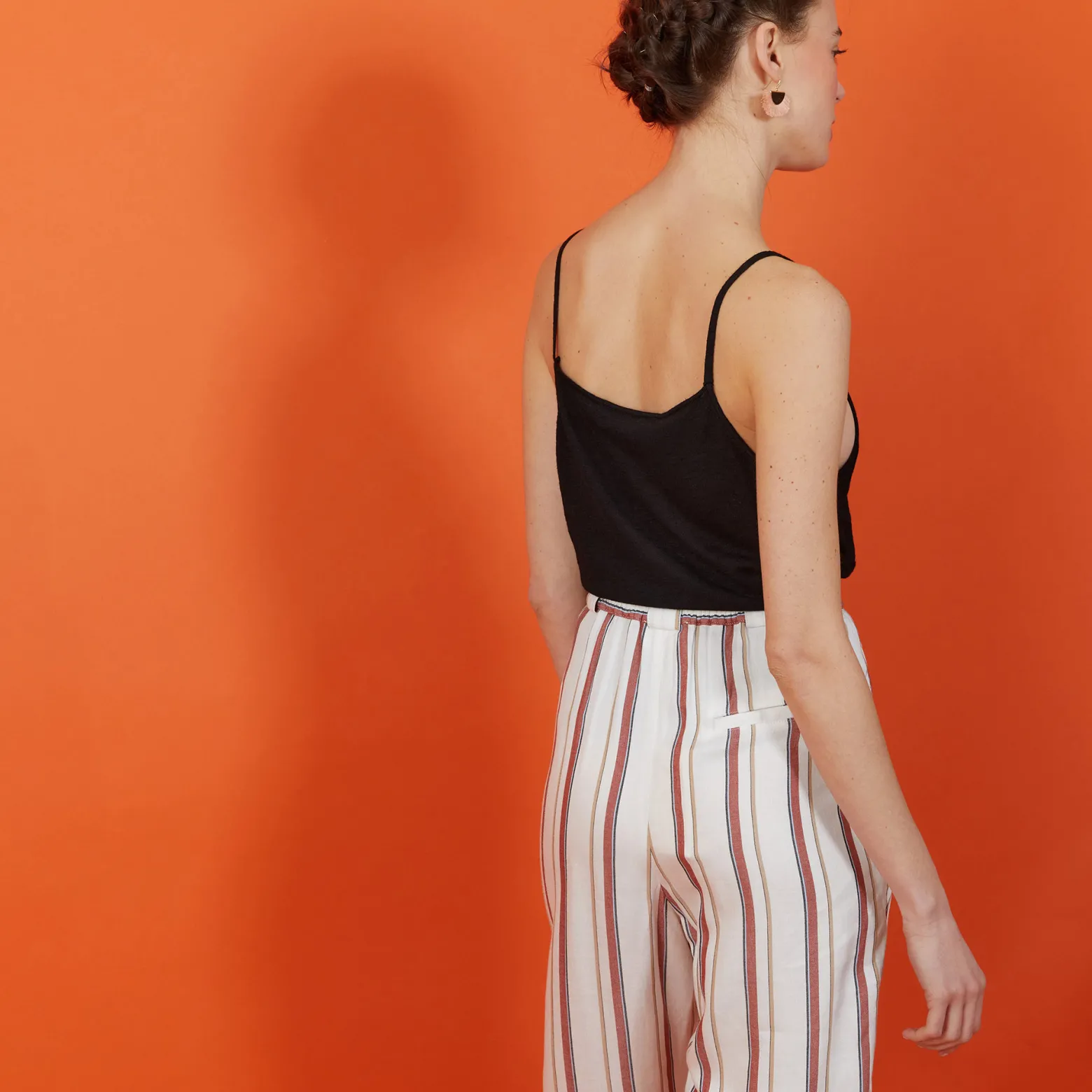 Montagut Flamed linen tank top - Mijas