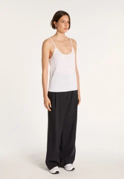 Montagut Flamed linen tank top - Mijas