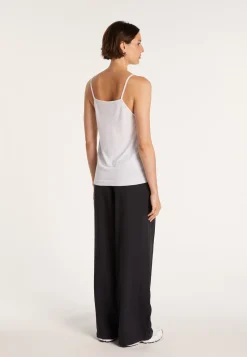 Montagut Flamed linen tank top - Mijas
