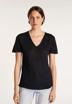Montagut Flamed linen T-shirt - Balkan