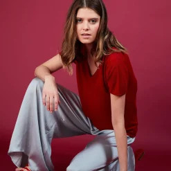 Montagut Flamed linen T-shirt - Balkan