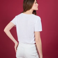 Montagut Flamed linen T-shirt - Balkan