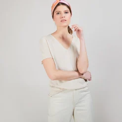 Montagut Flamed linen T-shirt - Balkan