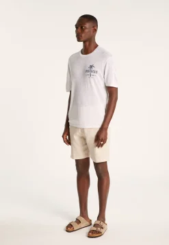 Montagut Flamed linen T-shirt - Isao