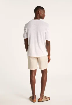 Montagut Flamed linen T-shirt - Isao