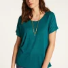Montagut Flamed linen T-shirt - Lola